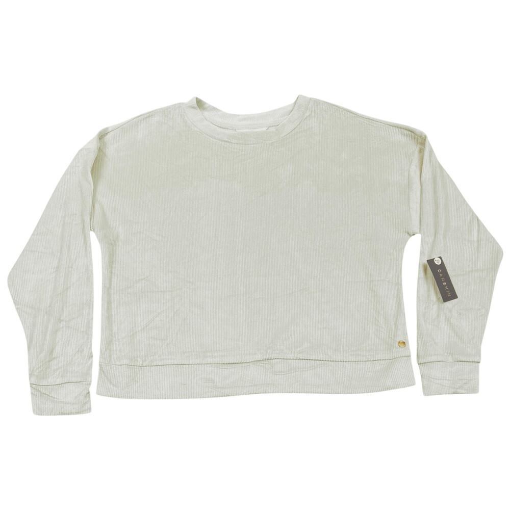 Danskin Sage Mist Ribbed Sweatshirt Pullover Women’s XL NWT